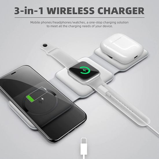 
                  
                    3 in1 Wireless Charger Charging Dock Station for Apple Watch / iPhone/ Pods
                  
                