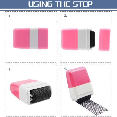 
                  
                    Identity Protection Roller Stamps,Identity Theft Protection Stamp for ID Blockout - Privacy Confidential and Address Blocker(Pink and Blue-2 Pcs)
                  
                