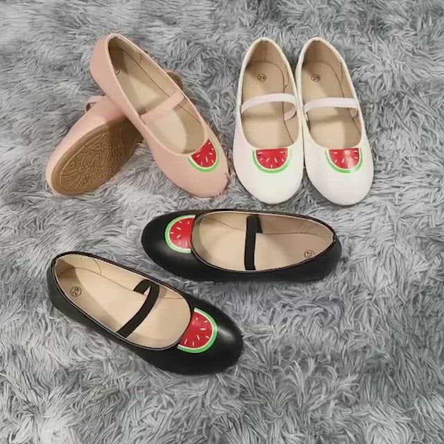 
                  
                    Load and play video in Gallery viewer, Watermelon Design Ballet Flat
                  
                