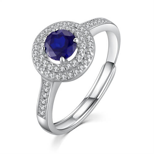 Sapphire Ring 1 Ct- S 925
