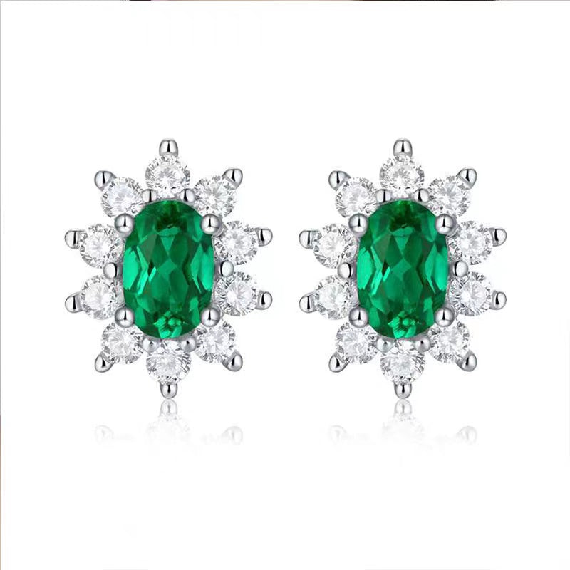 Emerald Earring-S925